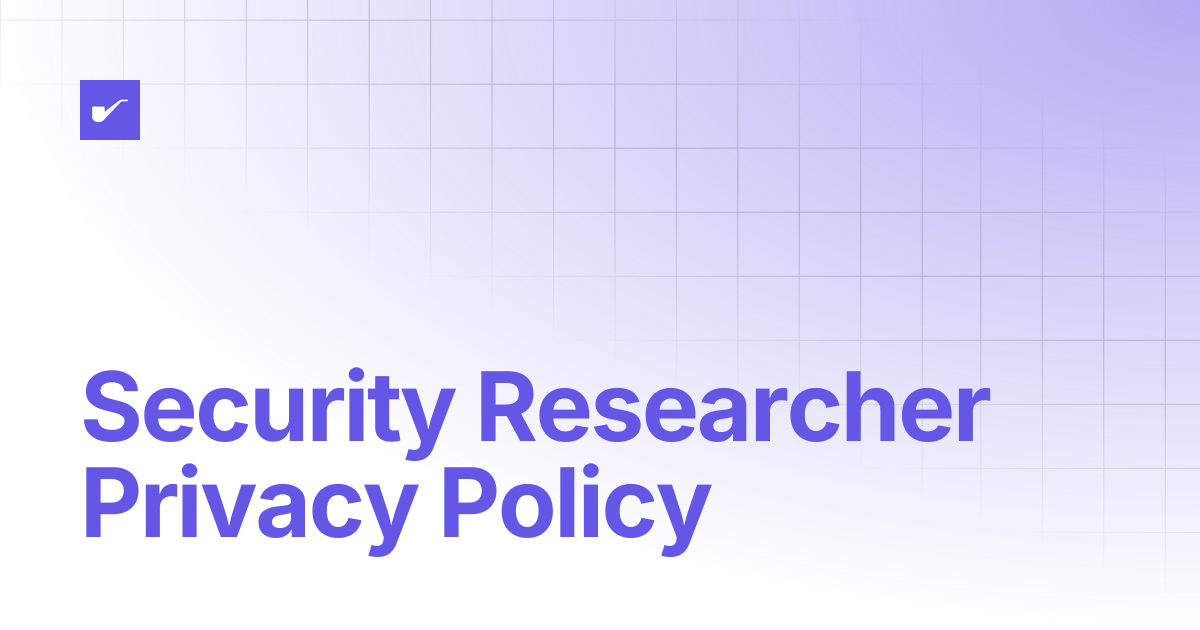 Security Researcher Privacy Policy | Sherlock